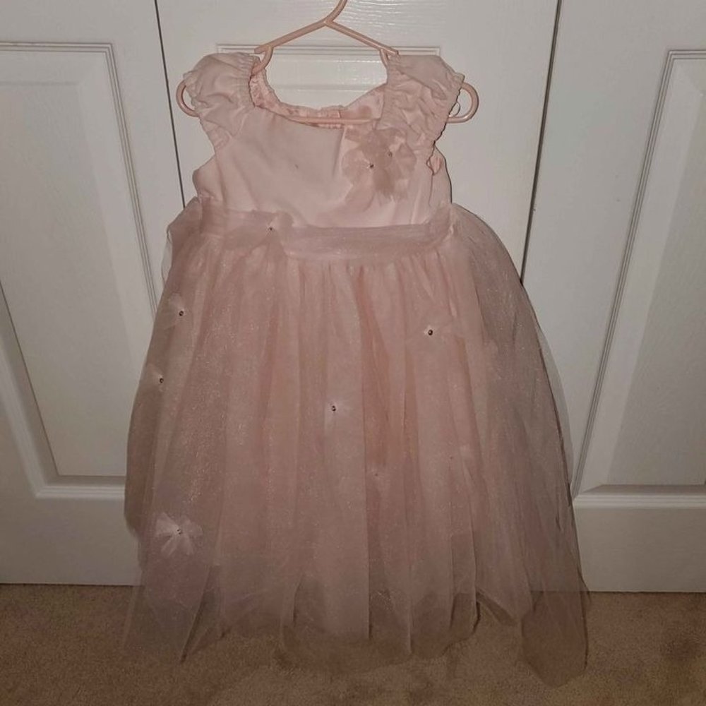 Baby Biscotti fancy pink tulle dress - 3T